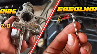 CARBURACIÓN PERFECTA PARA TODO TIPO DE MOTOS⚙️MESCLA CORRECTA DE AIRE-GASOLINA REGULACIÓN DE AGUJAS💥