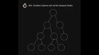 Real Time Leetcode 865. Smallest Subtree with all the Deepest Nodes