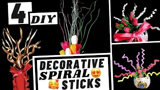 Decorative Stick DIY|4 DIY Vase Filler Sticks Ideas|Best Out Of Waste|Minitha Abraham