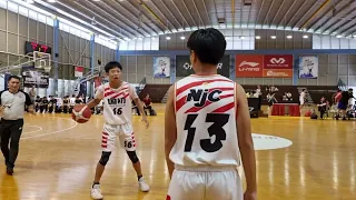 2024/01/30 NSG Basketball B-Div, South Zone Prelim: NJC (white) vs. BSS (blue)