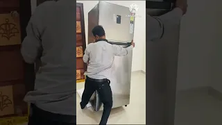 Unboxing Samsung 415L Double door Refrigerator😍#shorts #youtubeshorts #trending