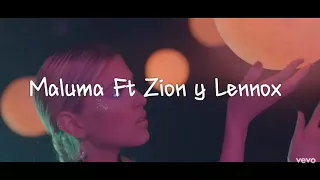 Extrañándote - Maluma ft. Zion & Lennox (Letra)