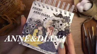 [4k] ANNE&DIANA |#asmr |#다꾸asmr |#journaling |#다꾸 |#다꾸영상 |#빈티지다꾸 |#vintagejournal |#collage