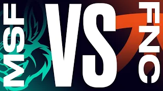 MSF vs. FNC - Неделя 1 День 1 | LEC  Весенний сплит | Misfits Gaming vs. Fnatic (2021)