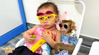 Compilation of all docile and funny videos of Monkey Kaka and Diem