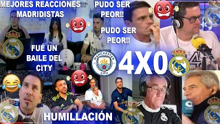 MEJORES REACCIONES MADRIDISTAS AL MANCHESTER CITY VS REAL MADRID (4-0) ELIMINACIÓN Y HUMILLACIÓN