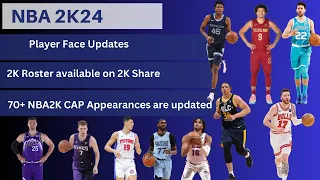 Player Faces Update Roster by PTsports84 - Available now on 2KShare #nba2k #nba2k24  70+ CAP Faces