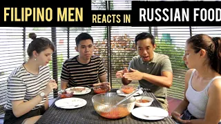 Reaction of our Filipino men on Authentic Russian Food