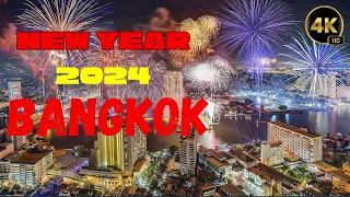 Bangkok New Year's Eve 2024 Fireworks | Spectacular Skyline Celebration #newyear2024 #bangkok