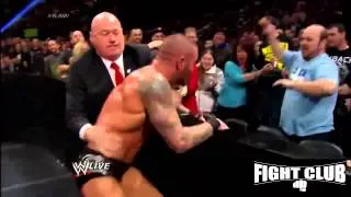 Randy Orton Attack John cena's Father 2014
