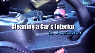 Thorough Car Interior Cleaning in 3 Minutes!