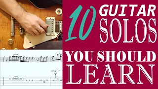 10 SOLOS To Get From INTERMEDIATE TO ADVANCED (from easy to hard)