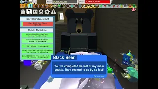 Finishing black bears last quest in bee swarm simulator