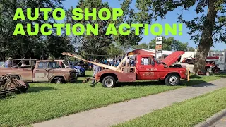 We Buy & Load Auto Shop Auction Picks! Ford & Chevy trucks, tractors + 55 Chevy 2 door post!