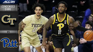 Georgia Tech vs. Pitt Condensed Game | 2021-22 ACC Men’s Basketball