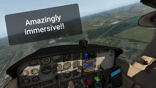 How realistic is a Cessna 172 in X-Plane 11 in VR?