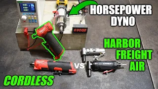 We Built a HP Dyno: Do M12 "1/3 HP" Die Grinders Really Beat Air?