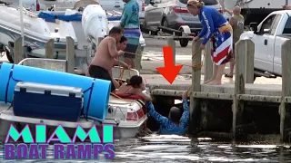 Man Overboard!!! | Miami Boat Ramps | Black Point Marina | Broncos Guru | Wavy Boats