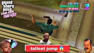 jumping from highest building in gta vice city 😱 #gamexmoin