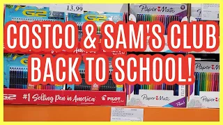 BACK TO SCHOOL COSTCO & SAM'S CLUB SHOP WITH ME 2021