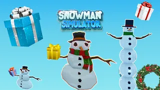 Строим САМОГО ВЫСОКОГО СНЕГОВИКА В ROBLOX   Snowman Simulator ☃️