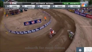 EPIC BATTLE: Marvin Musquin vs Eli Tomac at Southwick 2017