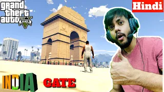 Visiting India Gate in GTA 5 😱| Hindi gameplay