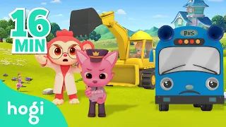 [ALL] Sing Along with Hogi Season 4 | Bus & Car Songs | Rhymes for Kids | Pinkfong & Hogi