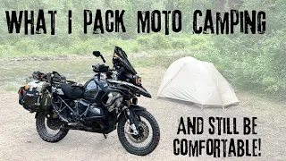 Gear Up For Adventure : What's In My Panniers? How I  Pack to Stay Comfortable When Moto Camping.