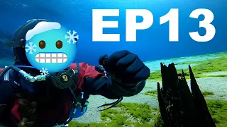 My coldest dive yet... Scuba diving CLEAR LAKE, OR - DIVE DRY ROAD TRIP EP13