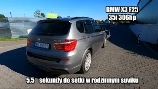 BMW X3 F25 35i Xdrive 2012r. 306 koni z USA! Szybki SUV do 60 tys zł! 5,5 sekundy do setki!