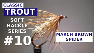 Fly Tying a March Brown Spider - Soft Hackle Wet Fly Pattern