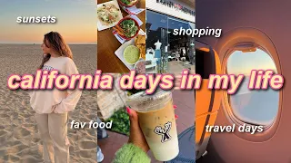 CALIFORNIA VLOG 🌴✈️ shopping, sunset, coffee, food & more! | (days in my life travel vlog)