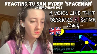 UK EUROVISION 2022 - REACTING TO ‘SPACEMAN’ BY SAM RYDER (Announcement on R1 and First Listen)