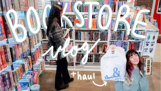 bookstore vlog ♡☕️ + book haul and visiting a cat cafe (come book shopping with me)