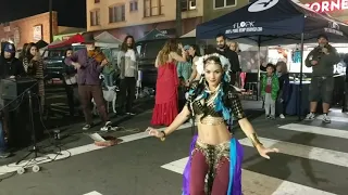 OB Farmers Market belly dance - Eliza solo - 2018-11-14