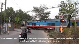 ⛔RAILROAD CROSSING | ĐOÀN TÀU SE13 TRỞ VỀ TỪ VINH THÔNG NHANH QUA CHẮN TỰ ĐỘNG (02/02/2020)