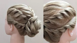Easy bun hairstyle for athletics with full crown work !! New bun hairstyle for summer !!