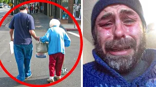 Homeless Man Helps Old Lady Carry Groceries Home, Next Day Learns Store Owner Is Looking For Him #2