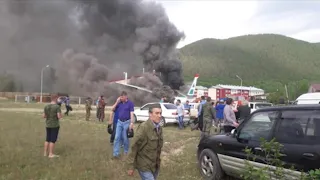 Самолет загорелся в Нижнеангарске