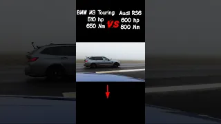 BMW M3 Touring v Audi RS6🤯|#viral #shorts