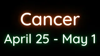 Cancer (Kark)➡ (APRIL 25 - MAY 1) *LOVE , DISCIPLNE AND A LOT MORE HAPPENING THIS WEEK!!!*