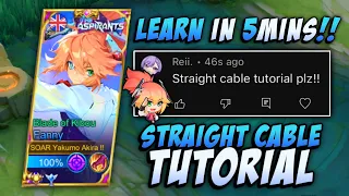 STRAIGHT CABLE TUTORIAL