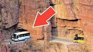 How Did The Chinese Build The Road On Cliffs  - Amazing Infrastructure