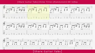 [Share Guitar Tabs] Dicke Titten (Rammstein) HD 1080p