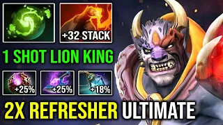 When the Entire Map Scared of this Thanos Lion You Know He's Not a Support 2x Refresher Ulti DotA 2