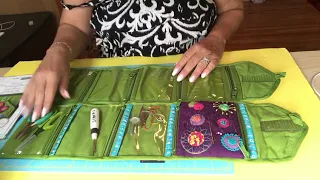 Yazzii CA346 Craft Wallet embellished by Scheri Mansion | Sue Spargo Needle Keeper pattern