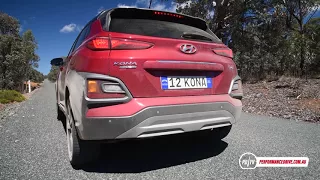 2017 Hyundai Kona turbo (AWD) 0-100km/h & engine sound