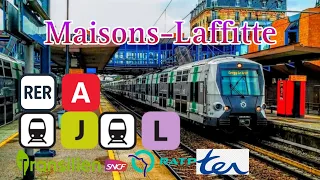 Des Trains en Gare de Maison Laffitte .