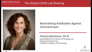 Dr. Pamela Bjorkman: Neutralizing Antibodies Against Coronaviruses